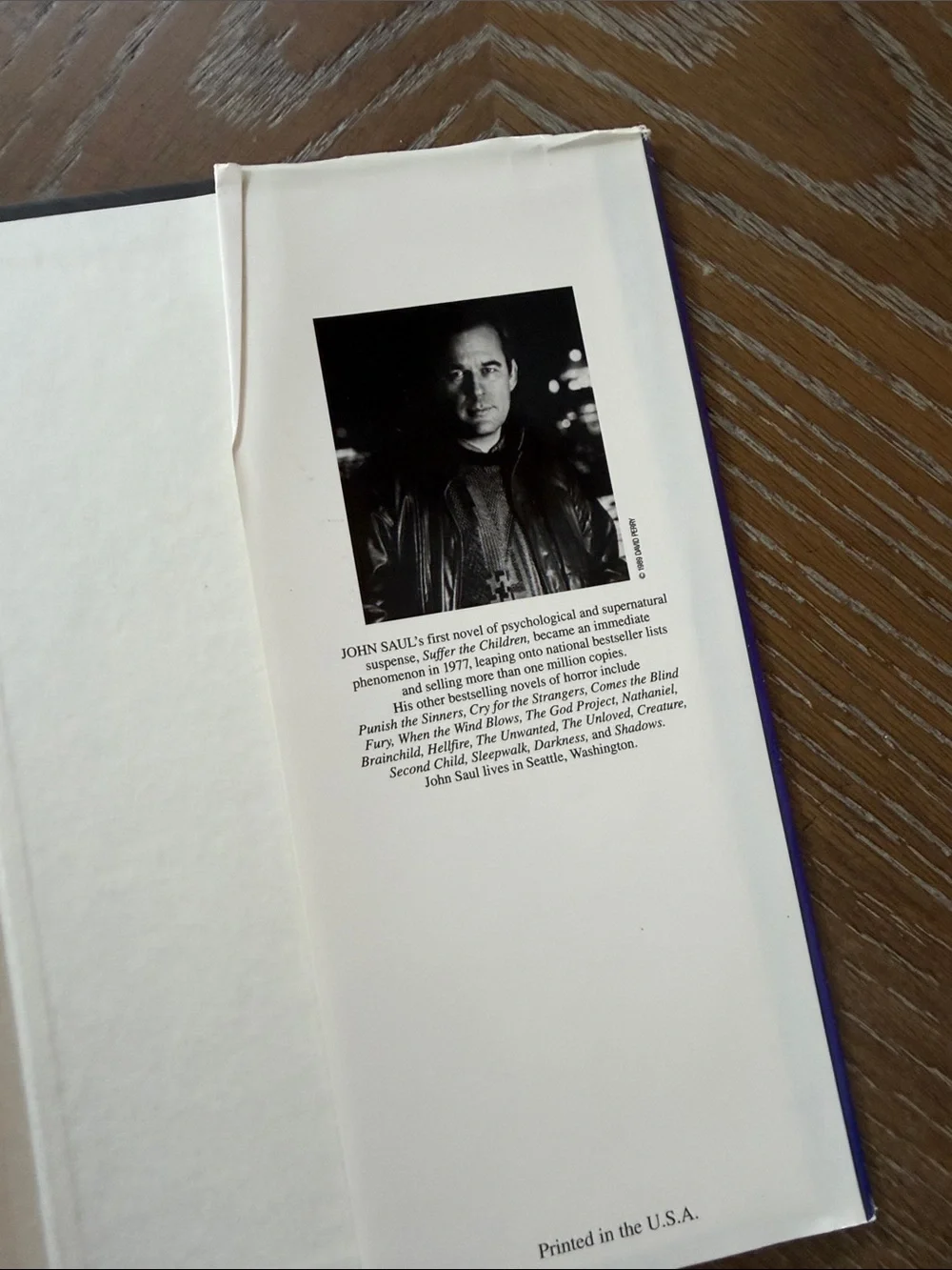 Suffer the Children John Saul hardcover - Purple